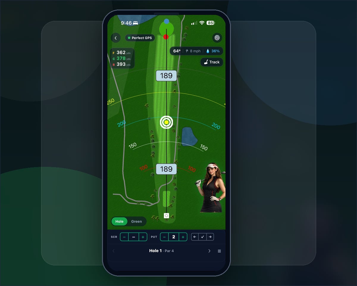 Savvy Caddy — GPS Course Map